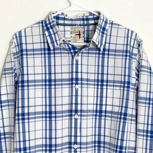 Relwen large longsleeve buttondown in blue and white check